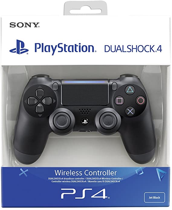 Sony Playstation 4 - Dual Shock 4 Controller - Jet Black - V2 Refurbished with Box (PS4)