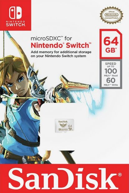 SanDisk - Micro-SD Card XC Nintendo Switch - 64GO - Zelda