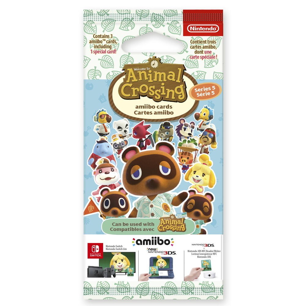 Nintendo Amiibo - Paquet de 3 Cartes Animal Crossing Série 5