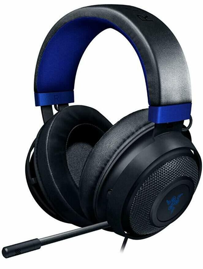 Razer Kraken - Wired Gaming Headset For Consoles - Black Blue