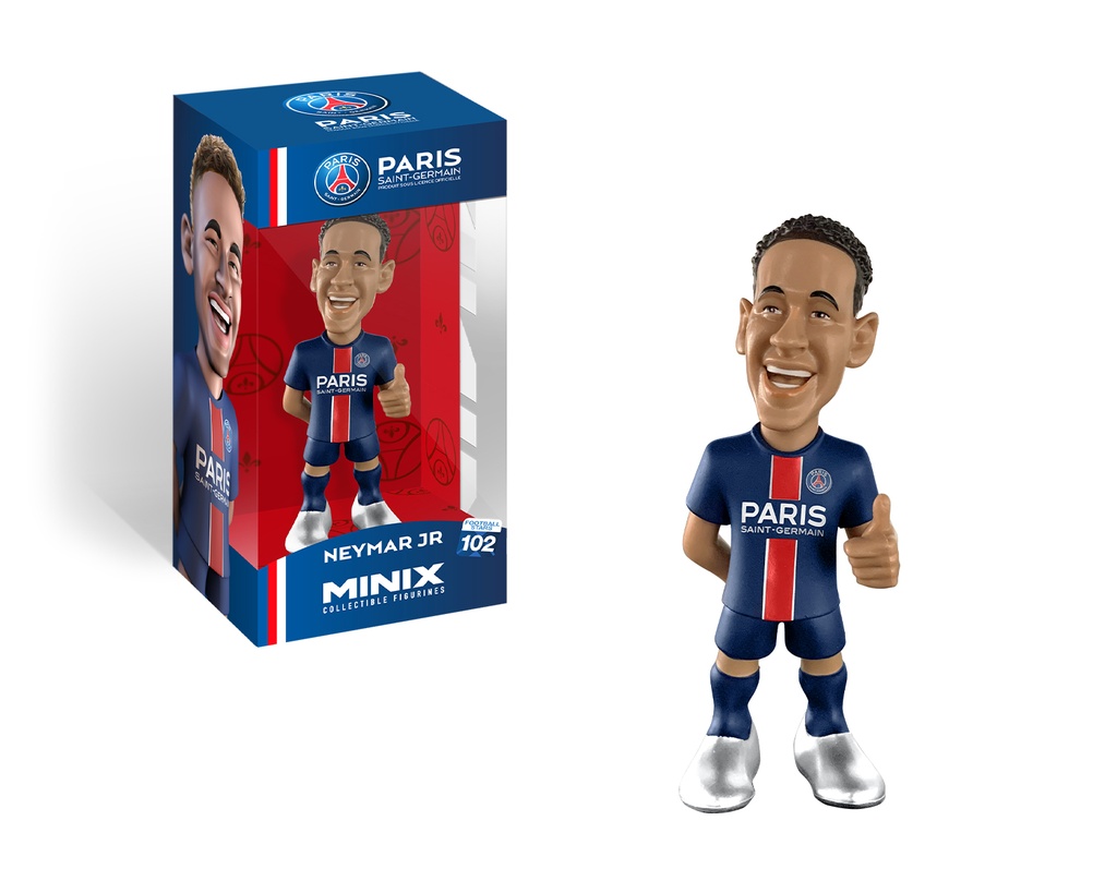 Minix - Football Stars #102 - Figurine PVC 12 cm - PSG - Neymar JR 10 (W1)