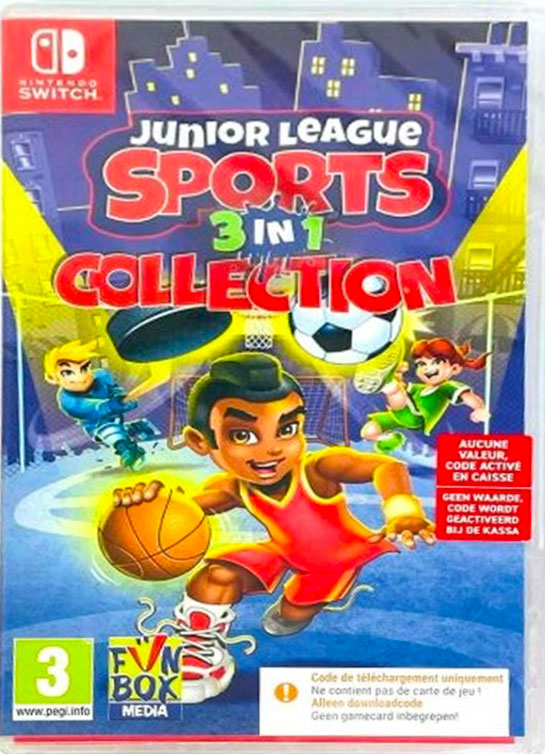 Junior League Sports 3 in 1 Collection - FR/NL - Code in a Box (Switch)