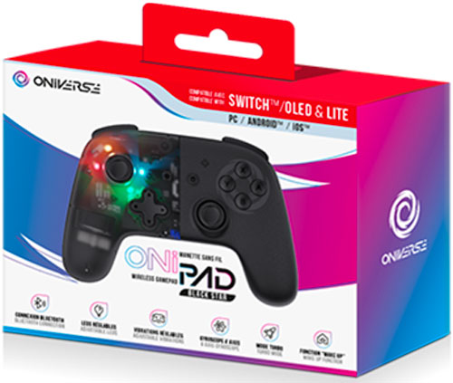 ONIVERSE - Bluetooth Controller for Nintendo Switch / PC / IOS / Android - Onipad - Black Star