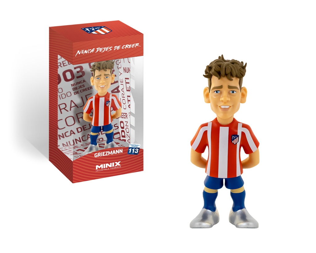 Minix - Football Stars #113 - Atletico Madrid - Griezmann 8 - Figurines PVC 12 cm (W2)