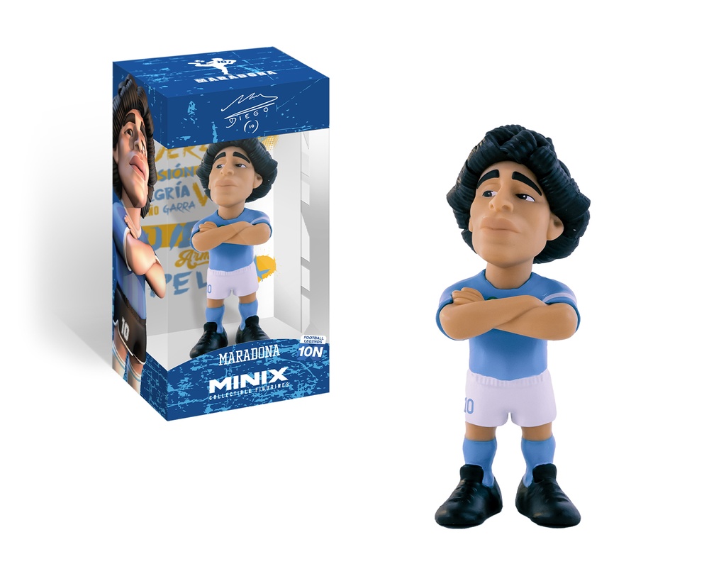 Minix - Football Stars #10N - Figurine PVC 12 cm - Maradona Napoli (W1)