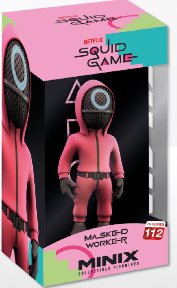 Minix - TV Series #112 - PVC Figure 12 cm - Squid Game - Masked Worker Circle Guard (W11)