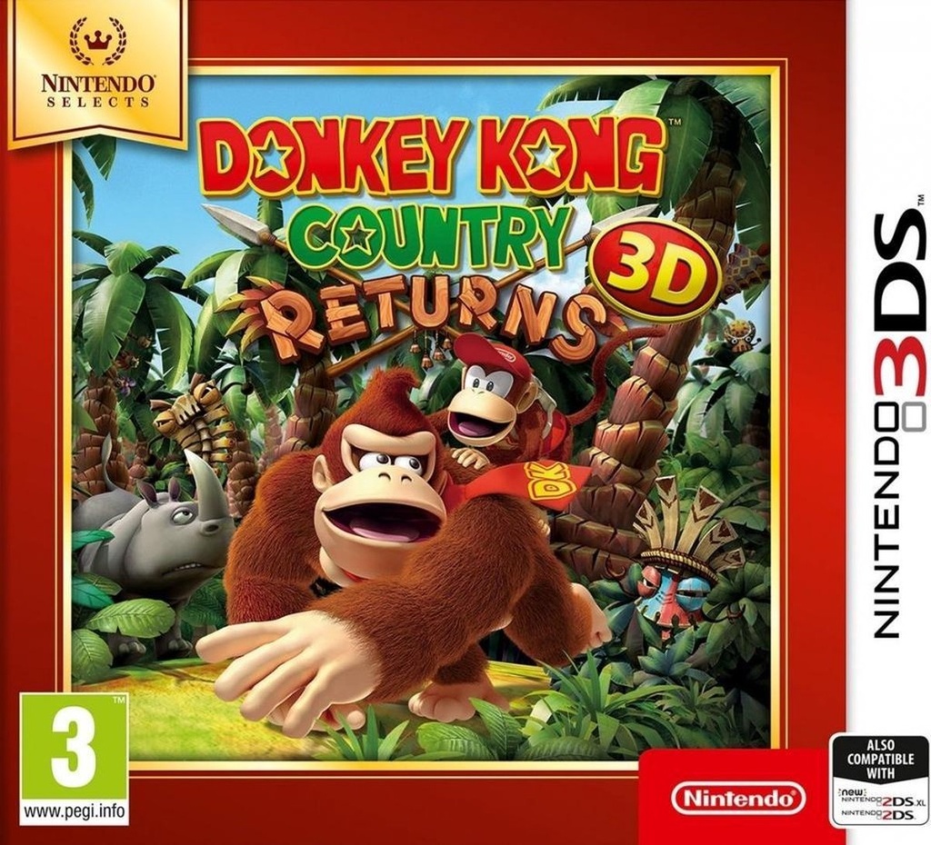 Donkey Kong Country Returns 3D Select (3DS)