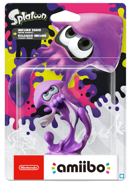 Nintendo Amiibo - Splatoon Inkling Squid (Neon Purple) -  (WIIU/3DS/SWI)