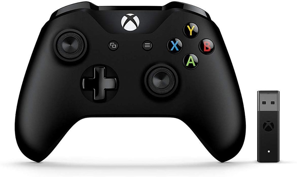 Microsoft Xbox one - Manette sans fil Noire Xbox et Pc  avec adaptateur (Xbox One)