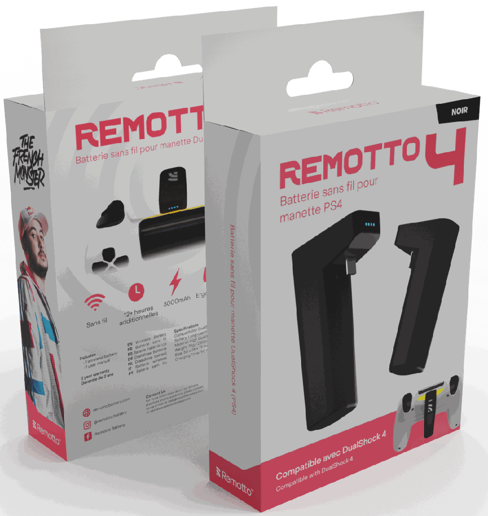 Remotto - External battery for PS4 controller