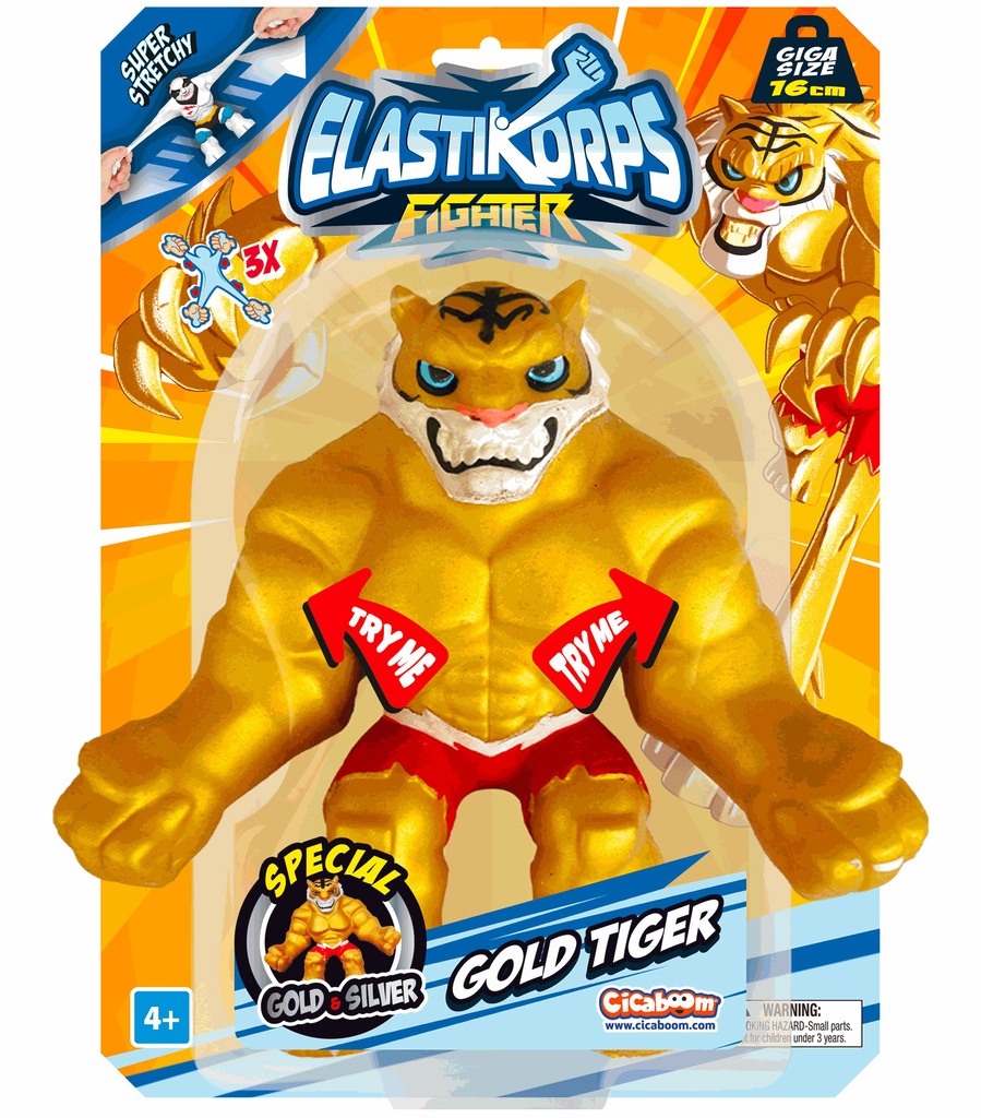 Elastikorps Fighters 16 cm - Gold tiger