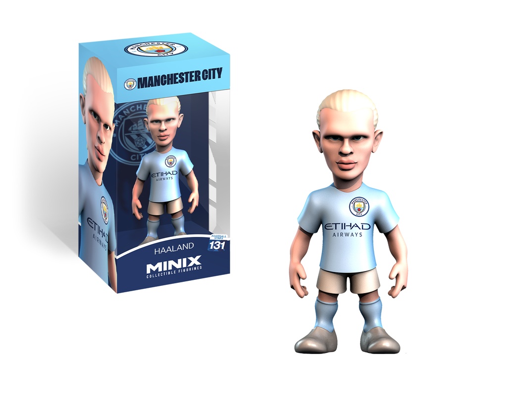 Minix - Football Stars #131 - Figurine PVC 12 cm - Manchester City - Haaland 9 (W2)