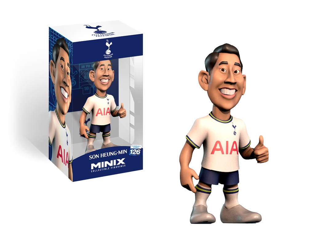 Minix - Football Stars #126 - Figurine PVC 12 cm - Tottenham - Son 7 (W2)