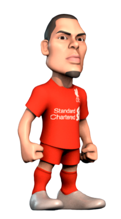 Minix - Football Stars #136 - PVC Figure 12 cm - Liverpool - Van Dijk 4 (W2)