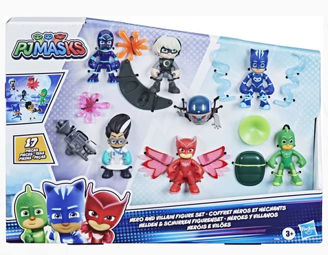 PJ Masks - Coffret Figurines Héros et Méchants 