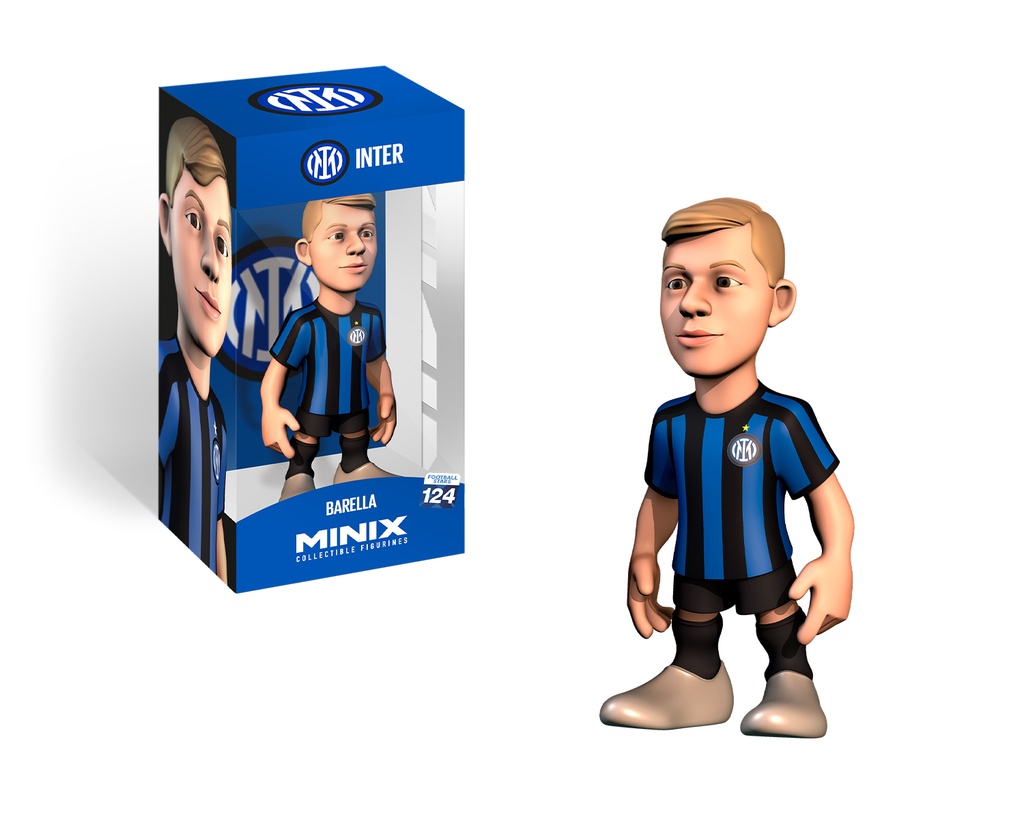 Minix - Football Stars #124 - Figurine PVC 12 cm - Inter Milan - Barella 23 (W2)