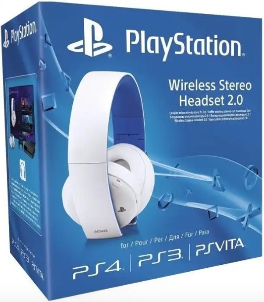 Sony PlayStation 4 - Wireless Headset Stéréo 2.0 White - Box Refurbished (PS4)