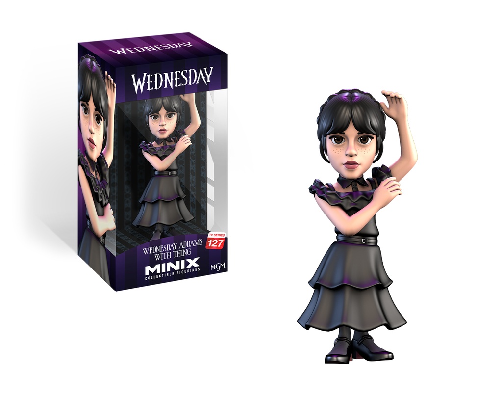 Minix - TV Series #127 - PVC Figure 12 cm - Wednesday - Mercredi Addams en robe de bal (W4)