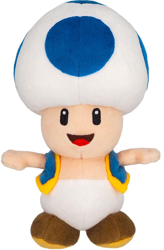 Nintendo Together+ - Peluche Super Mario - Toad Azul 20 cm