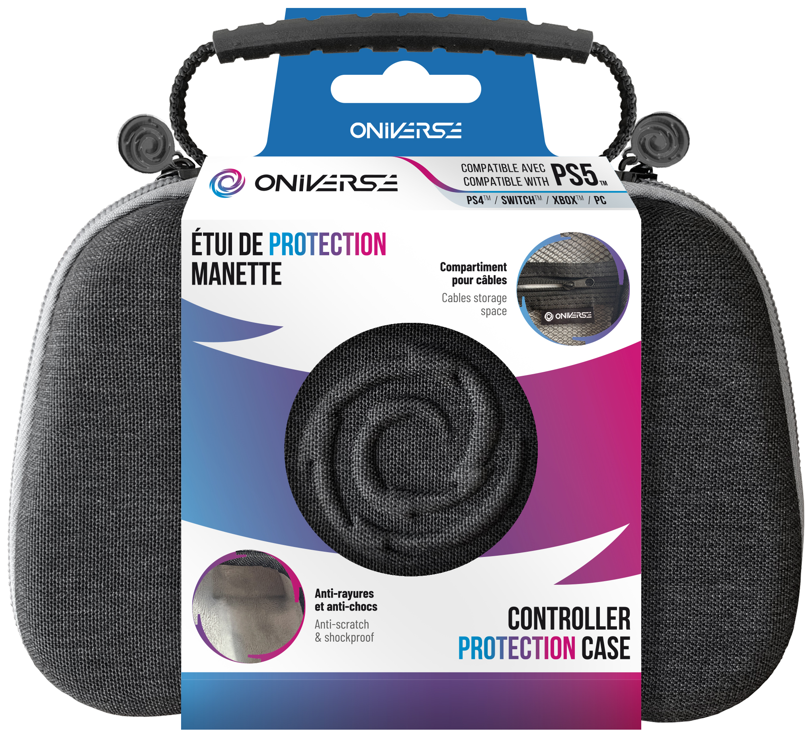 ONIVERSE - Étui de protection pour Manette compatible multi-plateforme - Grey