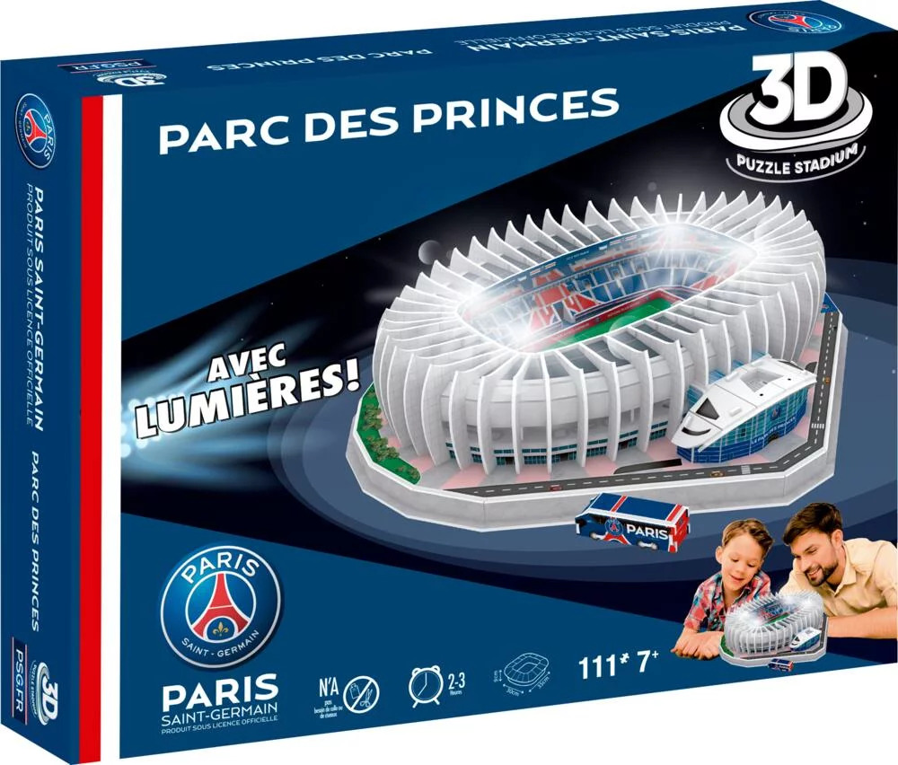 PSG - Puzzle Parc des Princes 3D avec leds - PARIS SAINT GERMAIN
