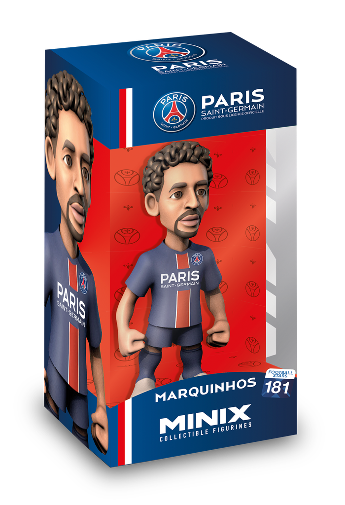 Minix - Football Stars #181 - Figurine PVC 12 cm - PSG MARQUINHOS (W6)