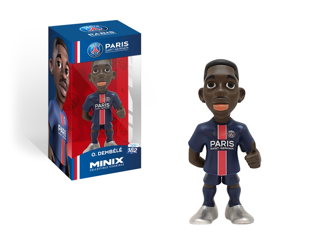 Minix - Football Stars #182 - Figurine PVC 12 cm - PSG Dembele (W6)