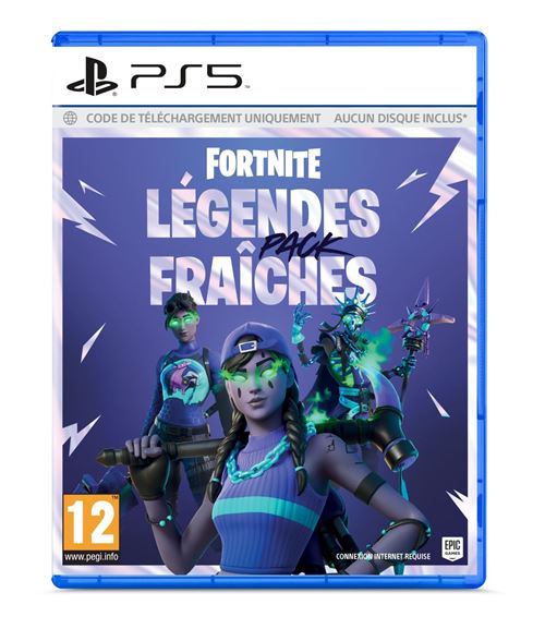 Fortnite : Pack Légendes Fraîches - Code-in-a-box - FR/NL (PS5)