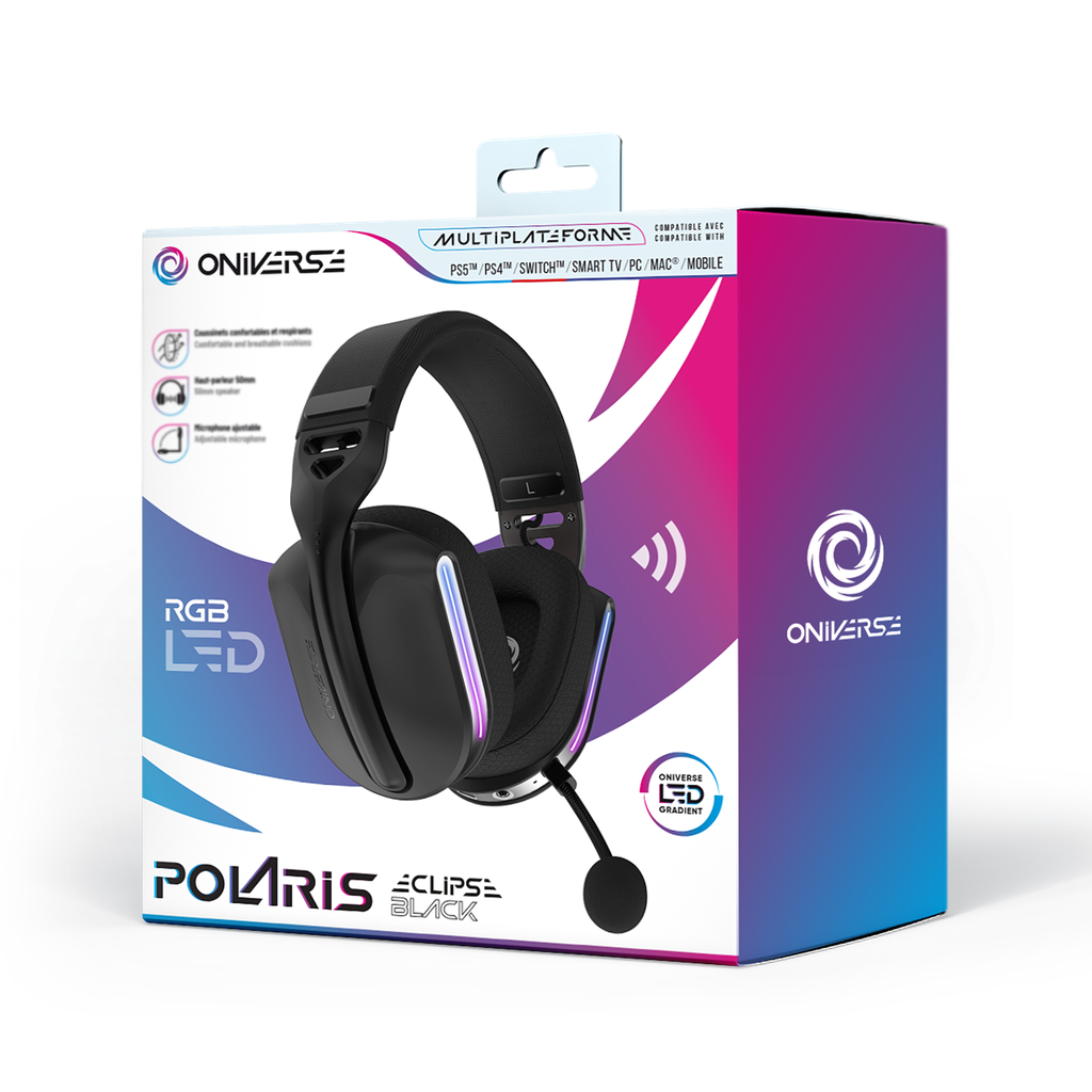 ONIVERSE - Wireless Gaming Headset Polaris -Eclipse Black (Multiplatform)