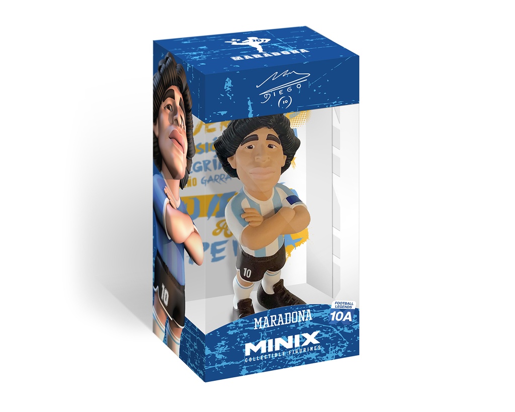 Minix - Football Stars #10A - Figurine PVC 12 cm - Maradona Argentine