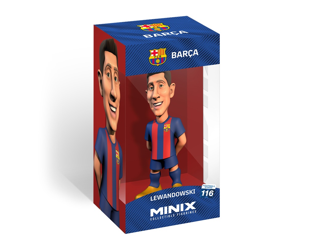 Minix - Football Stars #116 - Figurine PVC 12 cm - FC Barcelone Lewandoski 9