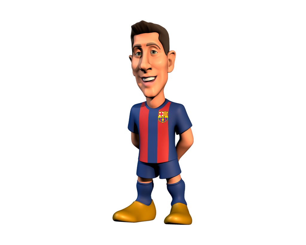 Minix - Football Stars #116 - Figurine PVC 12 cm - FC Barcelone Lewandoski 9